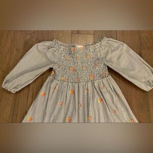 Womens Charming Striped shirt Floral Accents XL